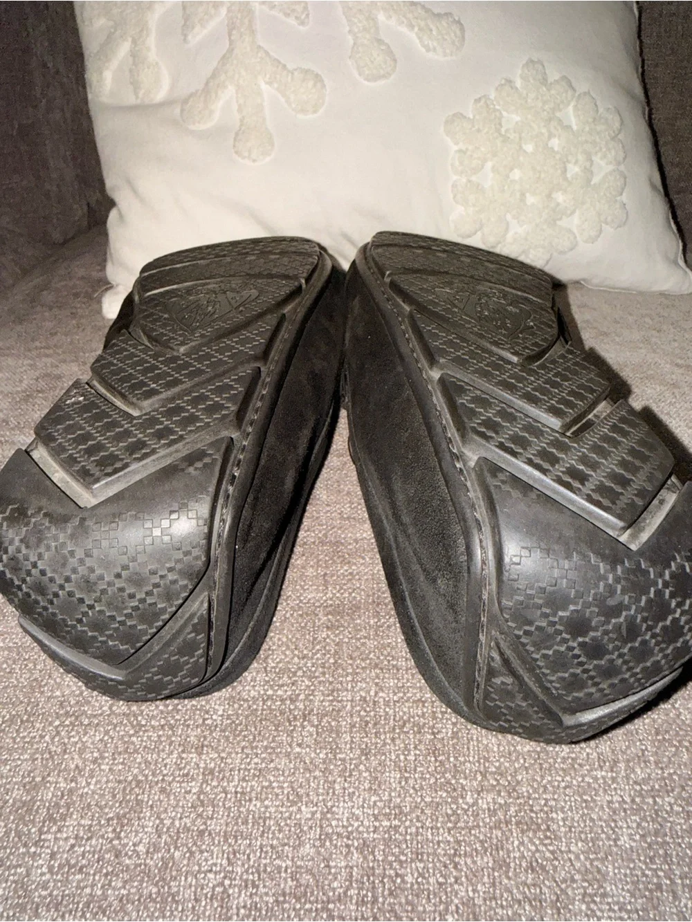 Gucci Black Suede Horsebit Slip-On Loafers